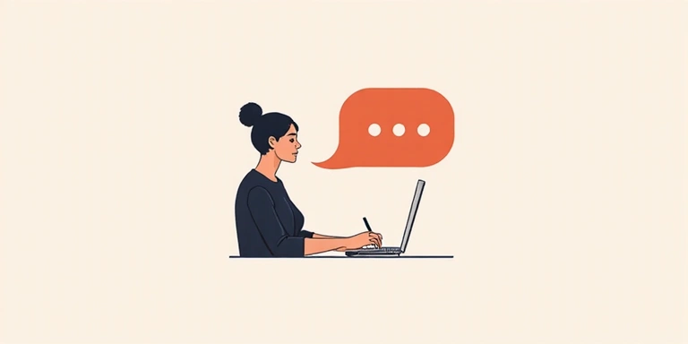 Persona che scrive una testimonianza